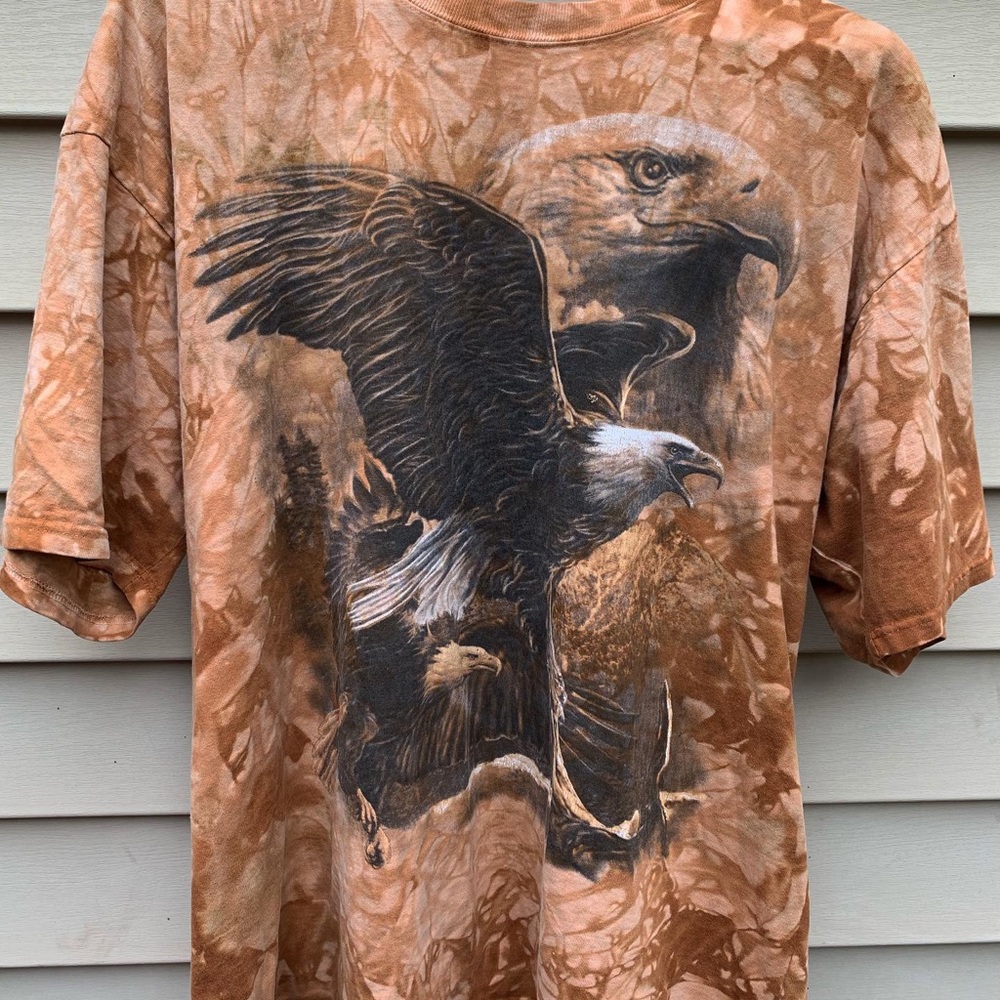 Back to Earth Bald Eagle Hand Dyed t-shirt XL